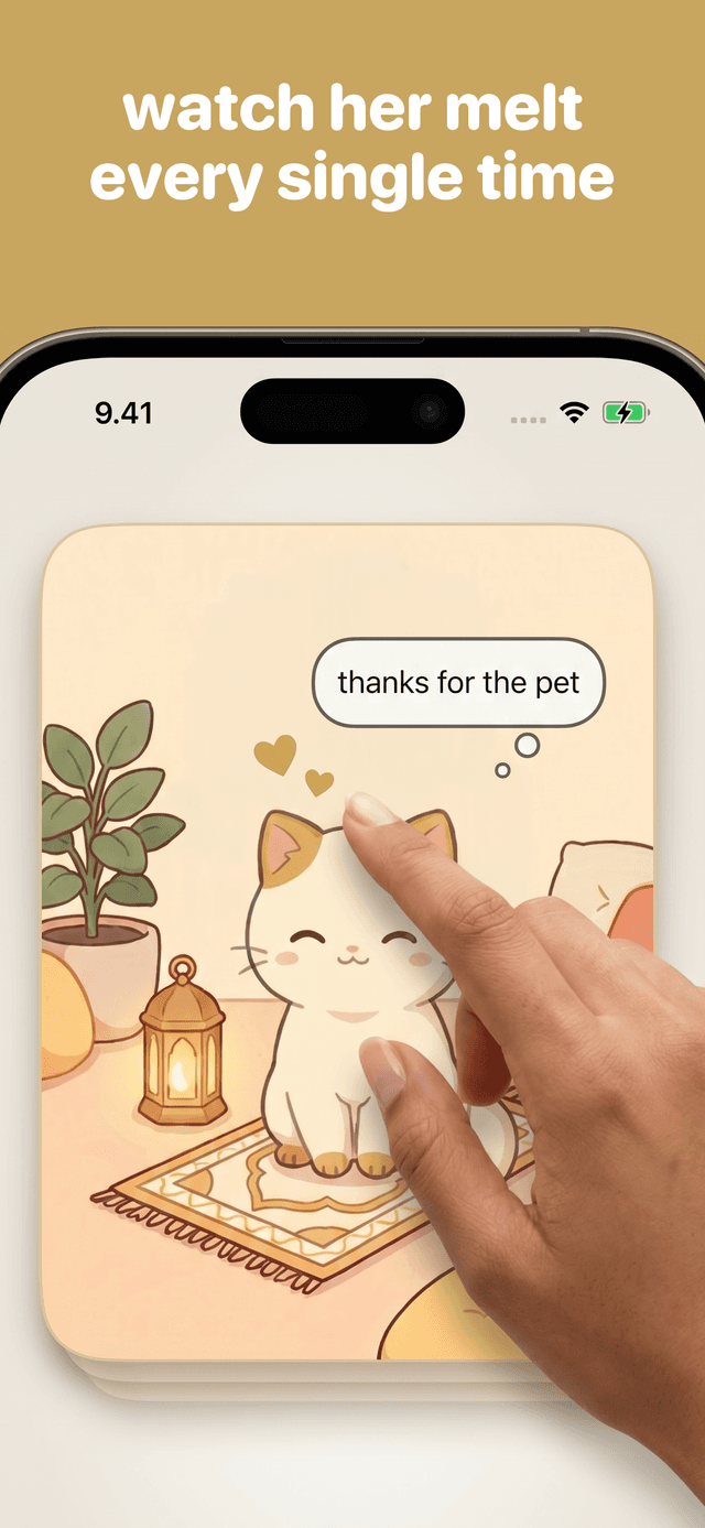 Pet your cat and watch her melt every single time
